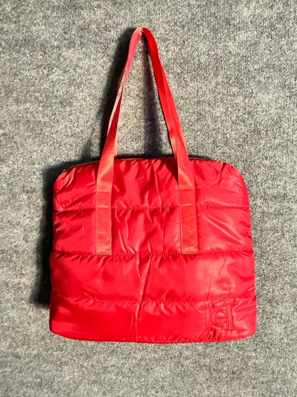 Carolina Herrera Good Girl Red Puffy  Tote Bag